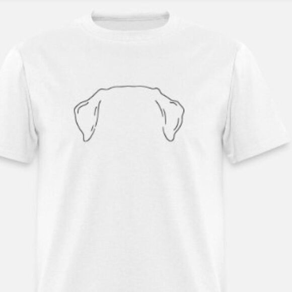 Lab Dog Ear Outline - Picture 1 of 1